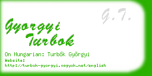 gyorgyi turbok business card